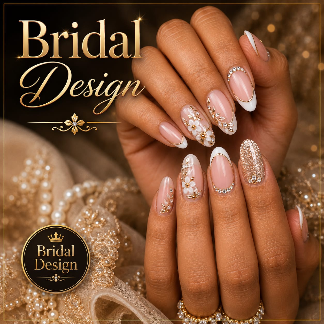 Bridal nail design