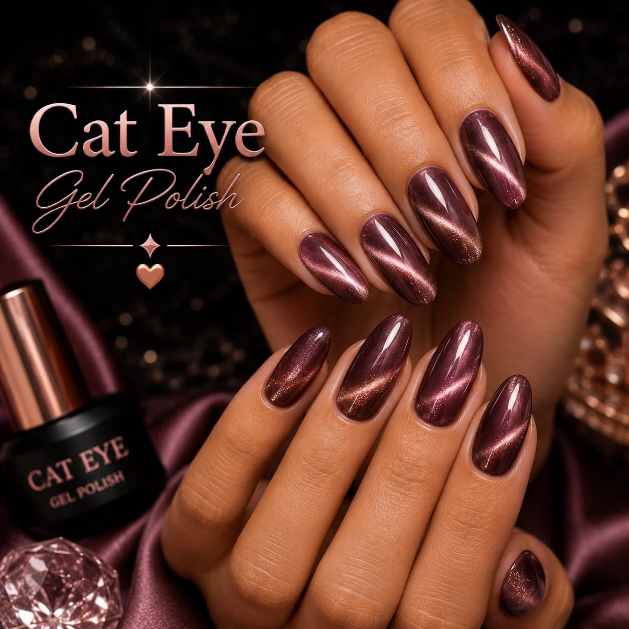 Cat eye nail design